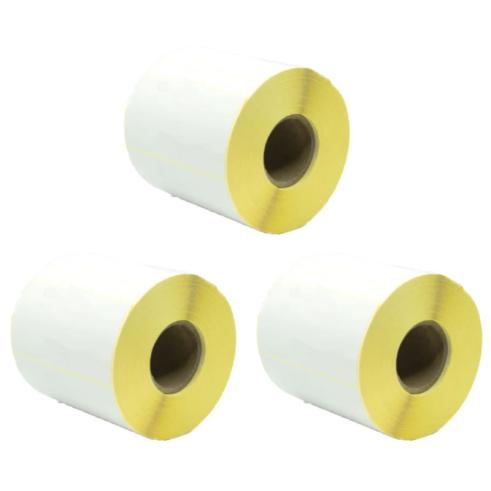 Pack de 3 Rollos de Etiquetas Compatibles Zebra Perforadas 100x50 mm 1000 Unidades
