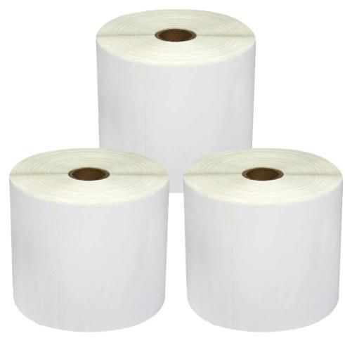 Pack de 3 Rollos de Etiquetas Compatibles Zebra Perforadas 101,5x152 mm 500 Unidades