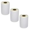 Pack de 3 Rollos de Etiquetas Compatibles Zebra Perforadas 101,5x50 mm 750 Unidades