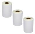 Pack de 3 Rollos de Etiquetas Compatibles Zebra Perforadas 101,5x50 mm 750 Unidades