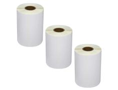 Pack de 3 Rollos de Etiquetas Compatibles Zebra Perforadas 101,5x50 mm 750 Unidades