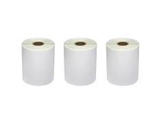Pack de 3 Rollos de Etiquetas Compatibles Zebra Perforadas 101,6x76,2 mm 500 Unidades