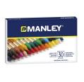 Pack de 30 Ceras Blandas de Trazo Suave Manley