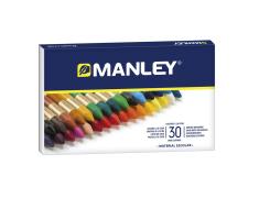 Pack de 30 Ceras Blandas de Trazo Suave Manley