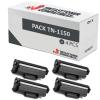 Pack de 4 Toner Brother TN1150 Compatible
