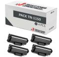 Pack de 4 Toner Brother TN1150 Compatible