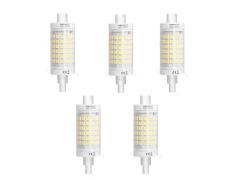 Pack de 5 LED R7S 7W 78MM