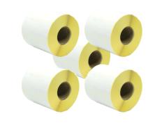 Pack de 5 Rollos de Etiquetas Compatibles Zebra Perforadas 100x50 mm 1000 Unidades