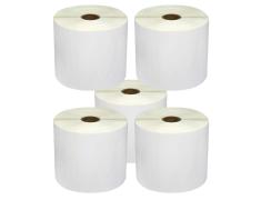 Pack de 5 Rollos de Etiquetas Compatibles Zebra Perforadas 101,5x152 mm 250 Unidades