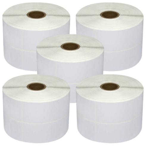Pack de 5 Rollos de Etiquetas Compatibles Zebra Perforadas 148.5x35 mm 800 Unidades