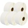 Pack de 5 Rollos de Etiquetas Compatibles Zebra Perforadas 38x25 mm 2000 Unidades
