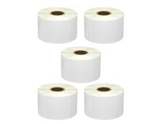 Pack de 5 Rollos de Etiquetas Compatibles Zebra Perforadas 50x25 mm 1000 Unidades