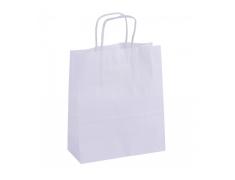 Pack de 50 Bolsas Kraft Color Blanco 18x8x21 cm Apli