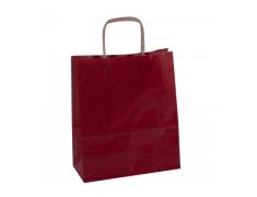 Pack de 50 Bolsas Kraft Color Rojo 18x8x21 cm Apli