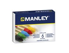 Pack de 6 Ceras Blandas de Trazo Suave Manley