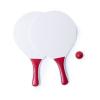 Palas Playa Madera Mango Rojo de 23.5x38cm