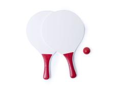 Palas Playa Madera Mango Rojo de 23.5x38cm