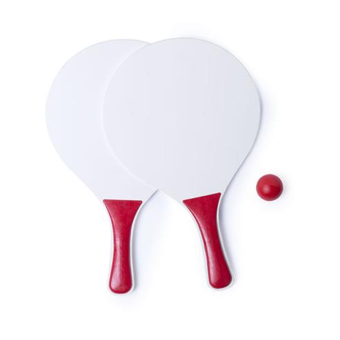 Palas Playa Madera Mango Rojo de 23.5x38cm