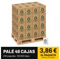 Palé de papel A4 reciclado 80 g · 48 cajas (120.000 hojas)