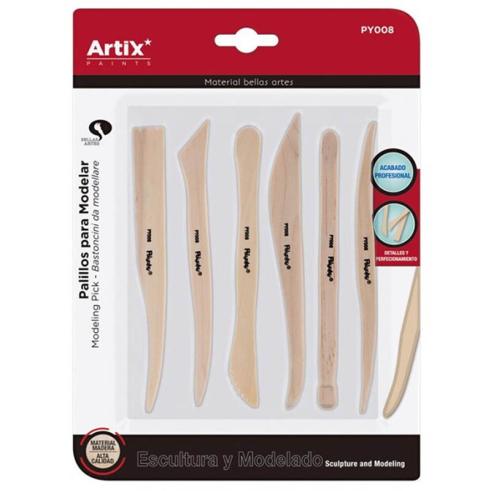 Palillos para Modelar de Madera 6u