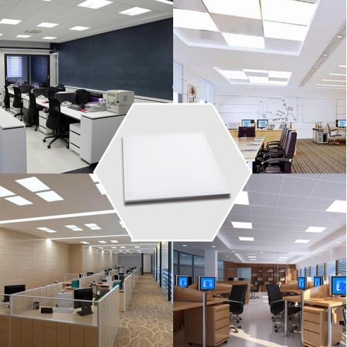 PANEL LED E5 SLIM 60X60 / 40W LUZ NATURAL 4000K MARCO BLANCO (CON DRIVER)