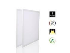 PANEL LED E5 SLIM 60X60 / 40W LUZ NATURAL 4000K MARCO BLANCO (PACK 2 UNIDADES)