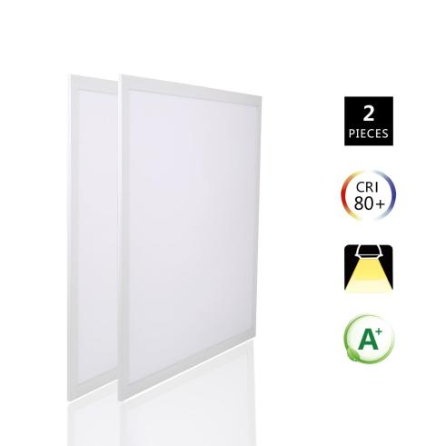 PANEL LED E5 SLIM 60X60 / 40W LUZ NATURAL 4000K MARCO BLANCO (PACK 2 UNIDADES)
