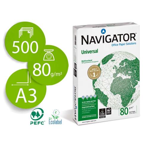 Papel A3 Navigator 80g 500 Hojas