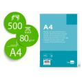Papel A4 80g/m2 Liso Microperforado en Dos Partes Iguales Paquete de 500 hojas