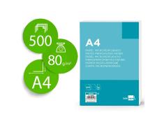 Papel A4 80g/m2 Liso Microperforado en Dos Partes Iguales Paquete de 500 hojas