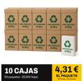 Papel A4 reciclado 80 g · 10 cajas de folios (25.000 hojas)