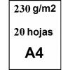 Papel Fotografico A4 230gr Glossy 20uds