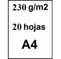 Papel Fotografico A4 230gr Glossy 20uds