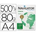 Papel multifuncion A4 Navigator 80 g/m2 500 folios