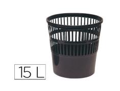 PAPELERA DE PLÁSTICO 119 NEGRA