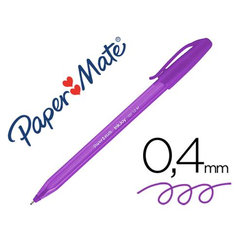 PAPERMATE BOLIGRAFO INKJOY 100 STICK MORADO