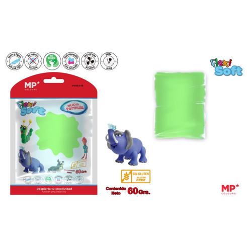 Pasta para Modelar Verde Claro Flexi Soft 60g