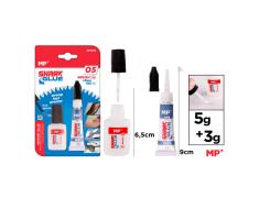 Pegamento Instantáneo Con Pincel 5g + Gel 3g