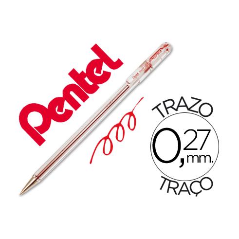 PENTEL BOLIGRAFO SUPER BK 77 ROJO