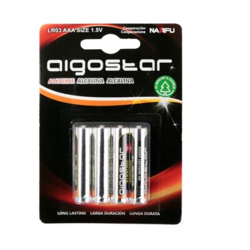 PILA ALCALINA AAA LR03 1.5V (4 UNIDADES)