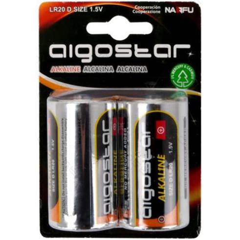 PILA ALCALINA LR20 D 1.5V (2 UNIDADES)