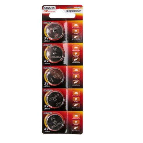 PILA BOTON CR2025 3V (PACK 5 UNIDADES)