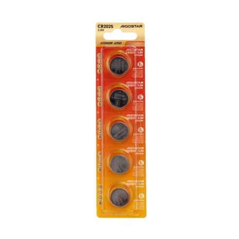PILA BOTON CR2025 3V (PACK 5 UNIDADES)