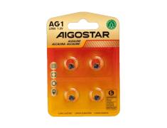 Pila de Botón AG1 LR621 / LR60 de 1,5 V 4 Uds.