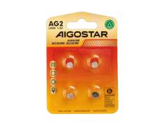 Pila de Botón AG2 LR726 / LR59 de 1,5 V 4 Uds.