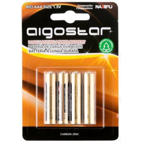 PILA ZINC-CARBONO AAA R03 1.5V (4 UNIDADES)