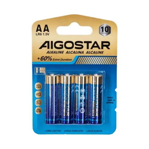 Pilas Alcalinas AA LR06 1.5V (4 UNIDADES)