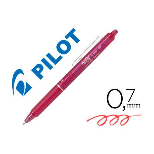 PILOT FRIXION CLICKER BORRABLE 0,7MM ROSA