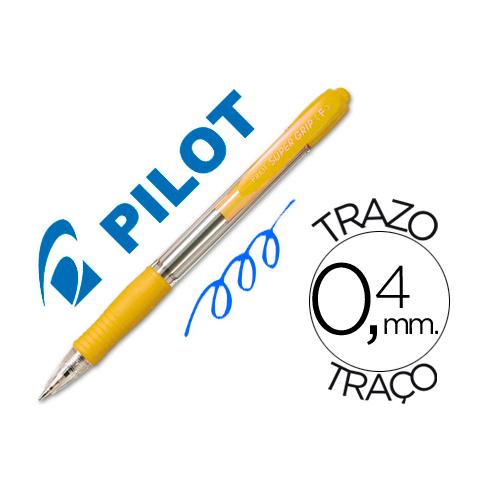 PILOT SUPER GRIP RETRACTIL AMARILLO