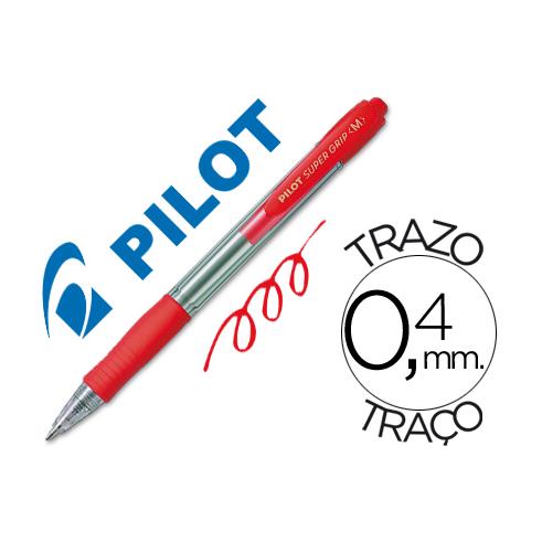 PILOT SUPER GRIP RETRACTIL ROJO